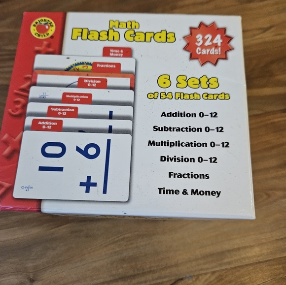 Math Flash Cards Set - Picture 1 of 2
